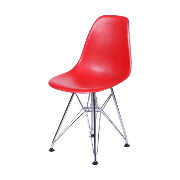 Eames Base Eiffel Metal Vermelha